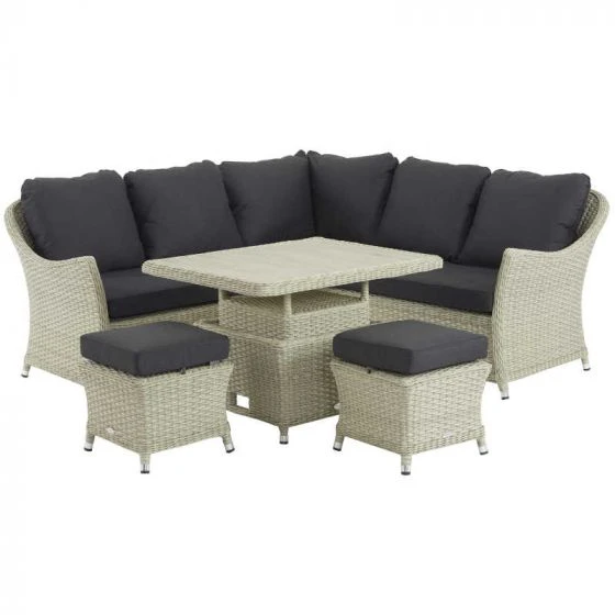 Bramblecrest Chatsworth Mini Modular Sofa Set W Adj Table & 2 Stools 4 Bramblecrest Chatsworth Mini Modular Sofa Set W Adj Table & 2 Stools - Image 4