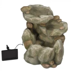 Smart Solar Rock Fall Fountain