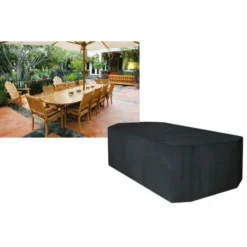 Worth Gardening 10 Seater Rectangular Furniture Set Cover -Verdant Living 325026 10 seater rect furniture set cover2