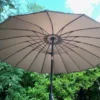 Shanghai Crank & Tilt Parasol Taupe 2.7M