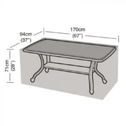 6 Seater Rectangle Table Cover - Worth Gardening
