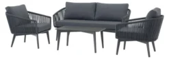 Bramblecrest Palermo 2 Seat Sofa Set W Coffee Table & 2 Sofa Chairs - Anthracite -Verdant Living aplss1 1 web