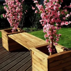 Charles Taylor Bench Planter -Verdant Living bench planter square