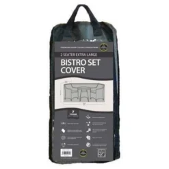 Garland 2 Seater Extra Large Bistro Set Cover Black