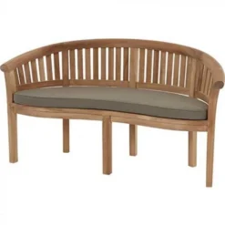 Broadway Banana Bench (8cm Scroll) -Verdant Living bramblecrest broadway banana bench with taupe cushion x16hbbn002 1
