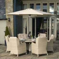 Bramblecrest Chedworth 6 Seat Set W 140Cm Round Table W Lazy Susan & Parasol 10 Bramblecrest Chedworth 6 Seat Set W 140Cm Round Table W Lazy Susan & Parasol -Verdant Living bramblecrest chedworth 6 seat set w 140cm round table w lazy susan parasol 1