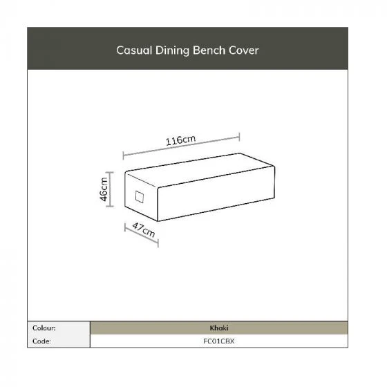 Bramblecrest Rattan Bench Cover - Chedworth/Monterey 3 Bramblecrest Rattan Bench Cover - Chedworth/Monterey - Image 3