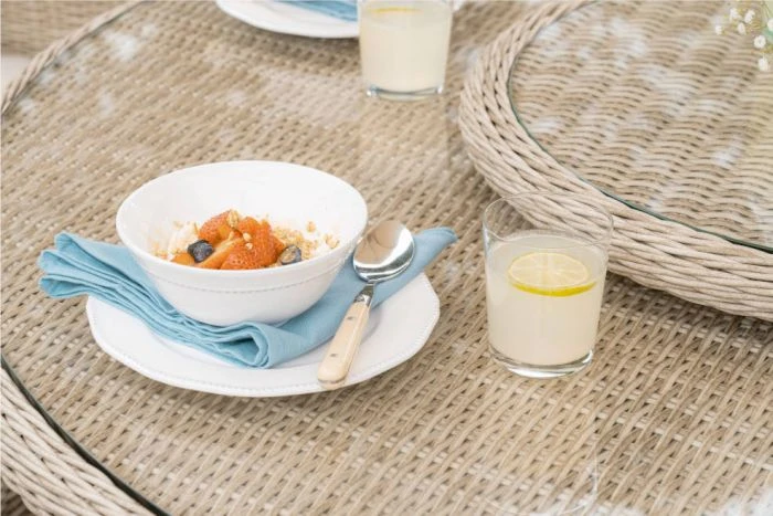 Bramblecrest Chedworth 6 Seat Set W 140Cm Round Table W Lazy Susan & Parasol 3 Bramblecrest Chedworth 6 Seat Set W 140Cm Round Table W Lazy Susan & Parasol - Image 3