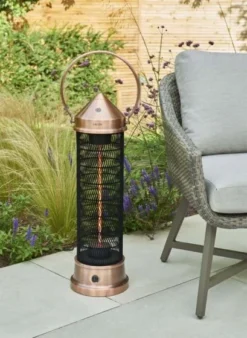 Copper Electric Heater Lantern 84cm - Kettler -Verdant Living copper electric heater lantern 84cm kettler