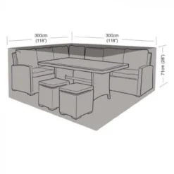 Large Square Casual Dining Set Cover - Worth Gardening