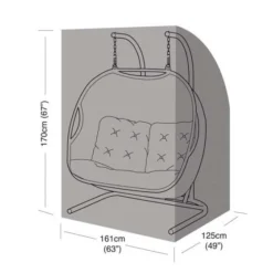 Garland Double Hanging Chair Cover Black