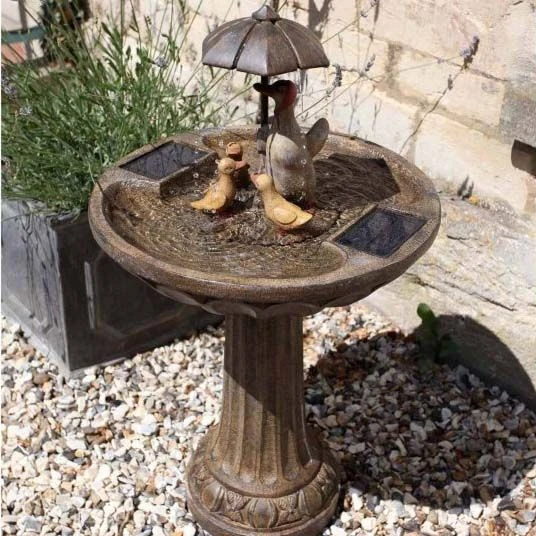 Smart Solar Duck Family Fountain 1 Smart Solar Duck Family Fountain