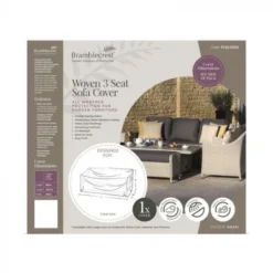 Bramblecrest Rattan 3 Seater Sofa Cover - Monterey/Chedworth