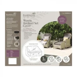 Bramblecrest Bramblecrest Cover Recliner Set - Khaki