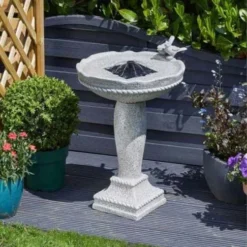 Verdant Living -Verdant Living feathered friends solar powered water fountain smart garden