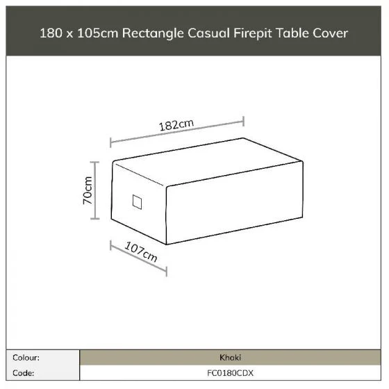 Bramblecrest Rattan Rectangle Casual Firepit Table Cover - Chedworth/Monterey 3 Bramblecrest Rattan Rectangle Casual Firepit Table Cover - Chedworth/Monterey - Image 3