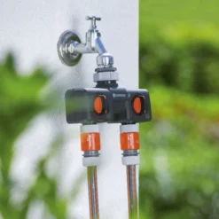 Gardena Twin Tap Connecter 5 Gardena Twin Tap Connecter -Verdant Living gardena twin tap connector 3