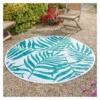 Alfresco Round Mat Fern 180cm - Green