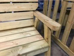 Woodshaw Hampton Bench 5ft 6 Woodshaw Hampton Bench 5ft -Verdant Living hampton bench 5ft close up