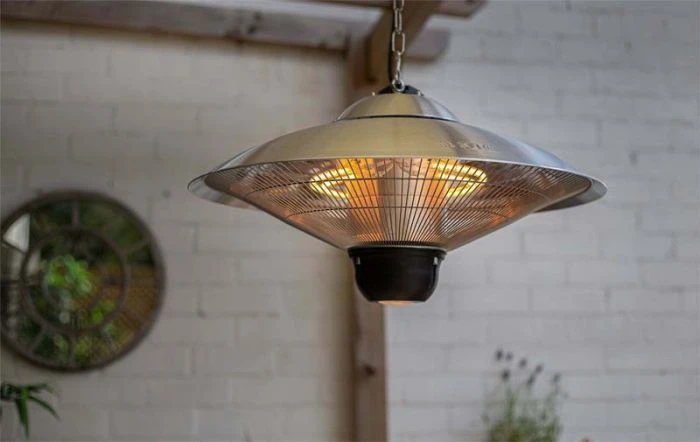 La Hacienda Hanging Halogen Heater - Silver 2 La Hacienda Hanging Halogen Heater - Silver - Image 2