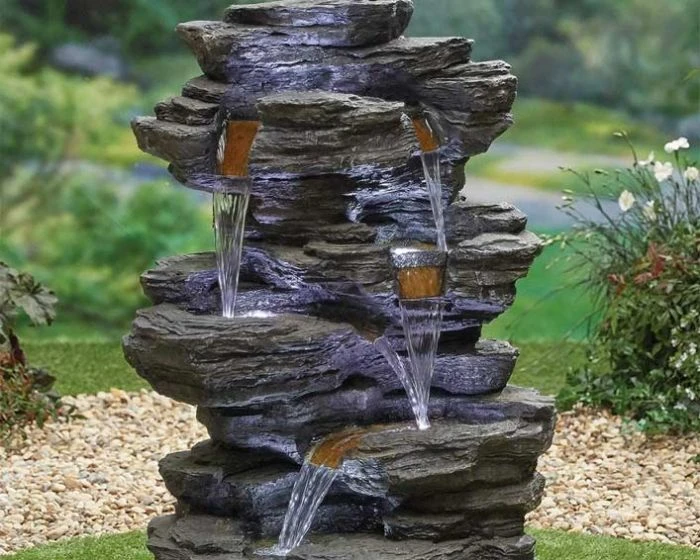 Hinoki Springs Water Feature Including LEDs 1 Hinoki Springs Water Feature Including LEDs
