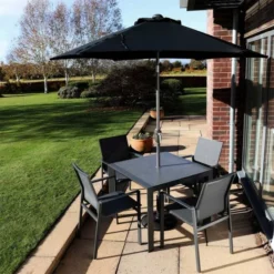 Livorno 4 Seat Set W 90cm Square Dining Table -Verdant Living livorno 4 seater