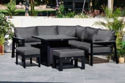 Livorno Mini Modular Set With 90cm Square Adjustable Table