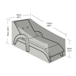 Garland Lounger Cover Black