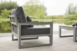 Norfolk Leisure - Timber Lounge Set -Verdant Living mallorca lounge matt grey detail 20 1024x684