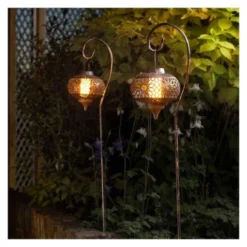 Osman Solar Flaming Lantern 2 Pack - Smart Solar