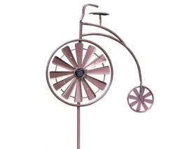 Penny Farthing Illuminated Wind Spinner -Verdant Living penny farthing 2