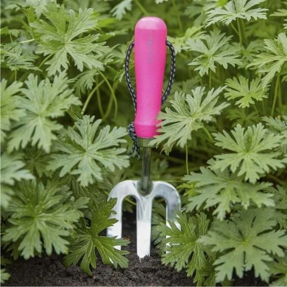 Burgon & Ball Fluores Hand Fork - Pink 1 Burgon & Ball Fluores Hand Fork - Pink