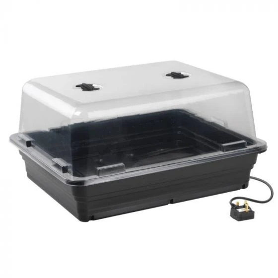 Stewart Garden 52cm Thermostatic Control Electric Propagator - Black 2 Stewart Garden 52cm Thermostatic Control Electric Propagator - Black - Image 2