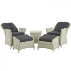 Bramblecrest Chatsworth Recliner Set W 2 Footstools & High Coffee Table -Verdant Living recliners 2