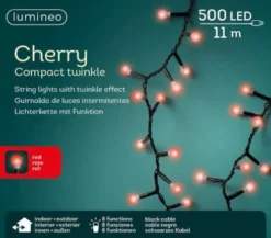 Outdoor Cherry Lights 500 LED Red - Kaemingk