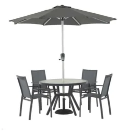 Bramblecrest Seville 4 Seat Set W 110cm Dining Table & Parasol 12 Bramblecrest Seville 4 Seat Set W 110cm Dining Table & Parasol -Verdant Living seville 4 seater