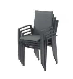 Bramblecrest Seville 4 Seat Set W 110cm Dining Table & Parasol 14 Bramblecrest Seville 4 Seat Set W 110cm Dining Table & Parasol -Verdant Living seville chair stacked