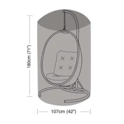 Garland Single Hanging Chair Cover Black