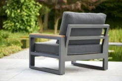 Soho Corner Set With Teak Armrests -Verdant Living soho corner chair