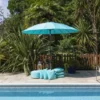 Sturdi Aluminium Shanghai 2.7m Crank Parasol Aqua