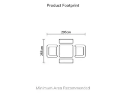 Bramblecrest Tetbury 8 Seat Balcony Set W Parasol - Nutmeg -Verdant Living tetbury balcony set foot print