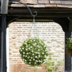 Topiary White Rose Ball -Verdant Living topiary white rose ball 2
