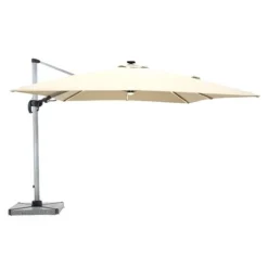 Bramblecrest Truro 3mx3m Square Side Post Parasol Sand With LED 5 Bramblecrest Truro 3mx3m Square Side Post Parasol Sand With LED -Verdant Living truro 3x3m sand