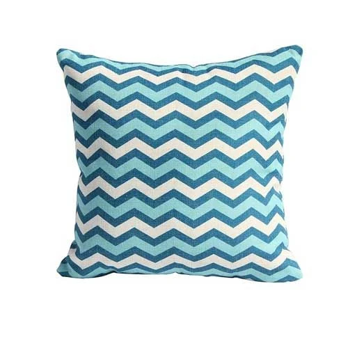 Bramblecrest Scatter Cushion Square Turquoise Zig Zag 2 Bramblecrest Scatter Cushion Square Turquoise Zig Zag - Image 2