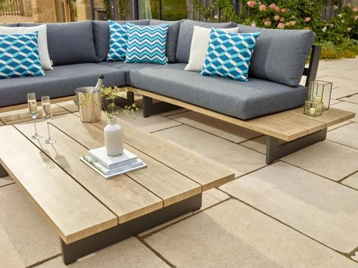 Bramblecrest Vienna Square Modular Sofa Set W Rectangle Coffee Table 2 Bramblecrest Vienna Square Modular Sofa Set W Rectangle Coffee Table - Image 2