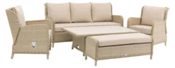 Bramblecrest Somerford Reclining 3 Seat Sofa Set W Adj Rectangle Table W 2 Reclining Sofa Chairs & Bench -Verdant Living x23wsfcds3jrc 2 web