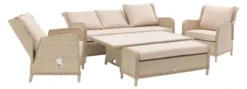 Bramblecrest Somerford Reclining 3 Seat Sofa Set W Adj Rectangle Table W 2 Reclining Sofa Chairs & Bench -Verdant Living x23wsfcds3jrc 3 web