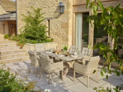 Monterey 6 Seater Set W 180x100cm Ceramic Top Table - Sandstone