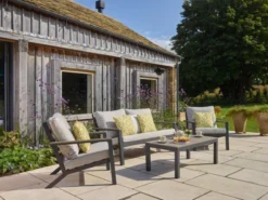 Bramblecrest Zurich 2 Seat Sofa Set W Coffee Table & 2 Sofa Chairs